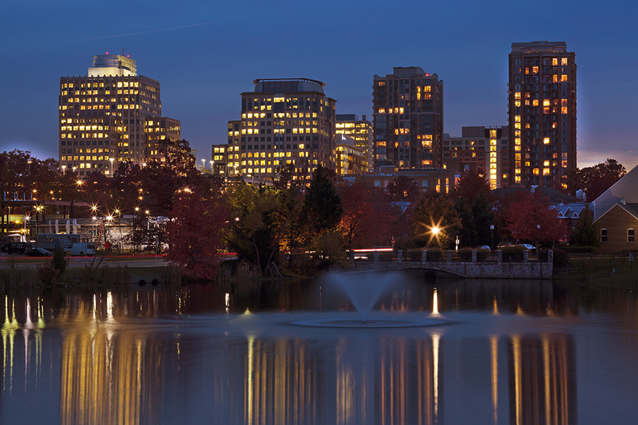Photo of Reston Town Center skyline
