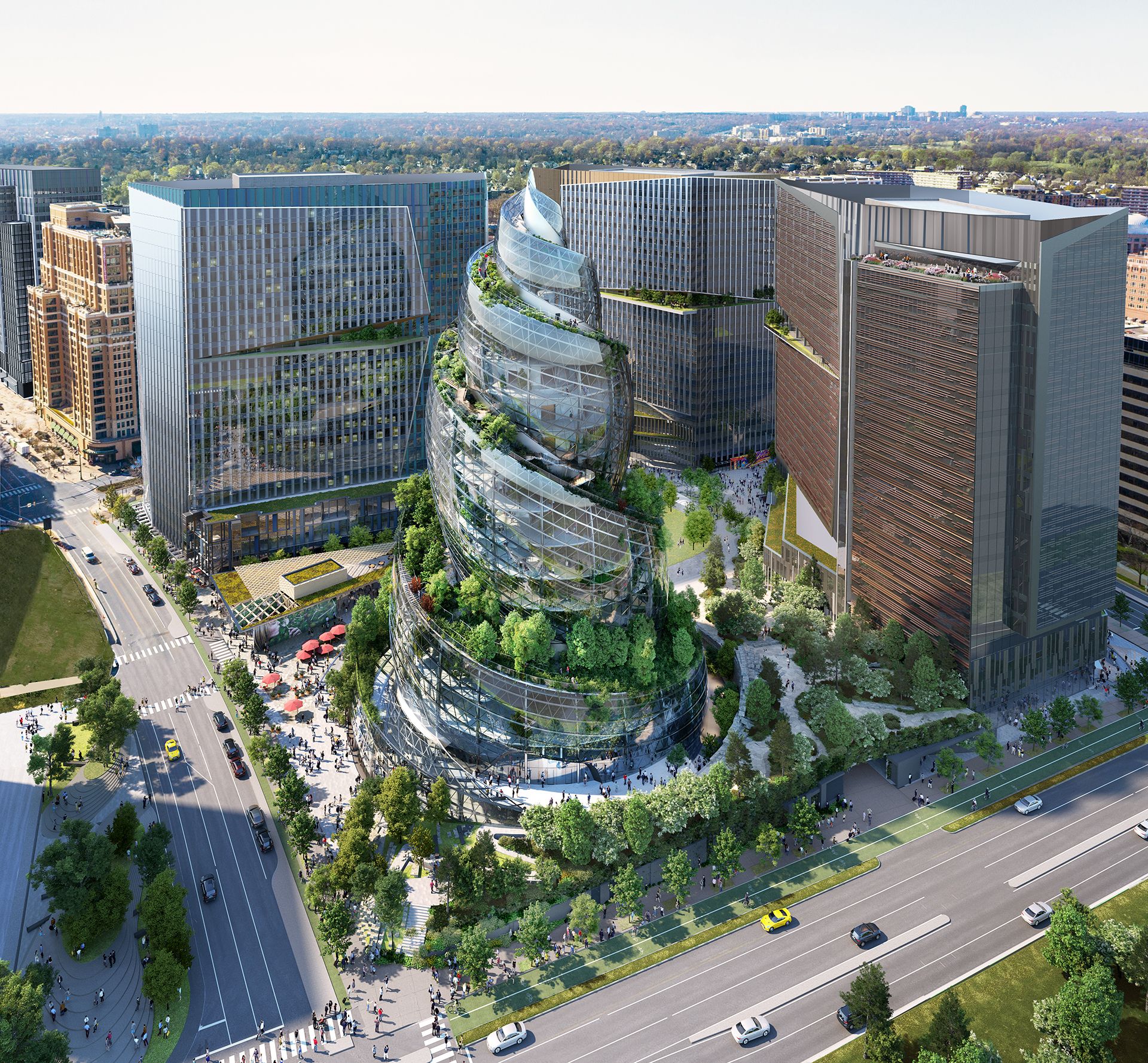 Amazon HQ2 rendering