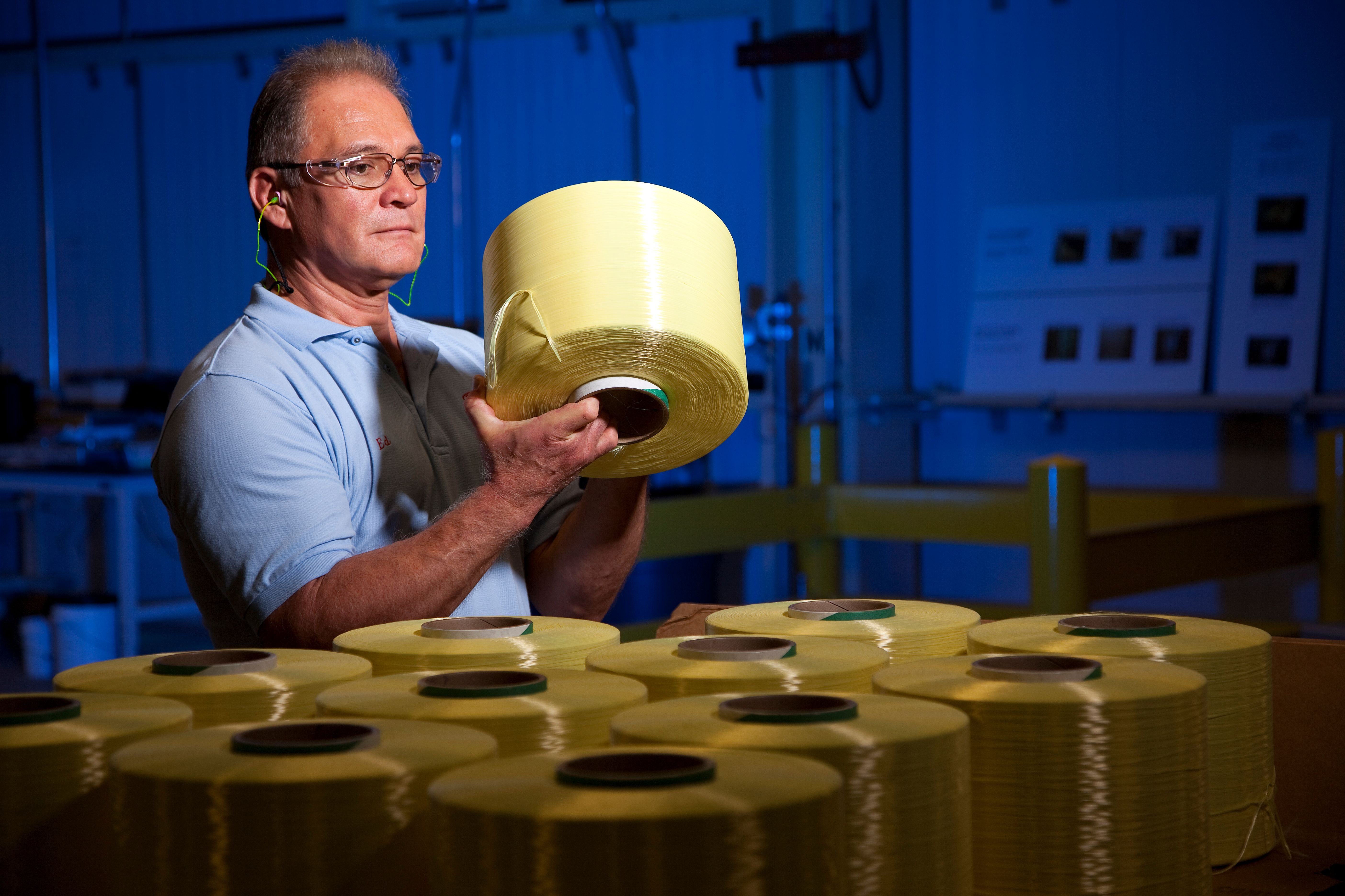 DuPont worker in Kevlar Lab