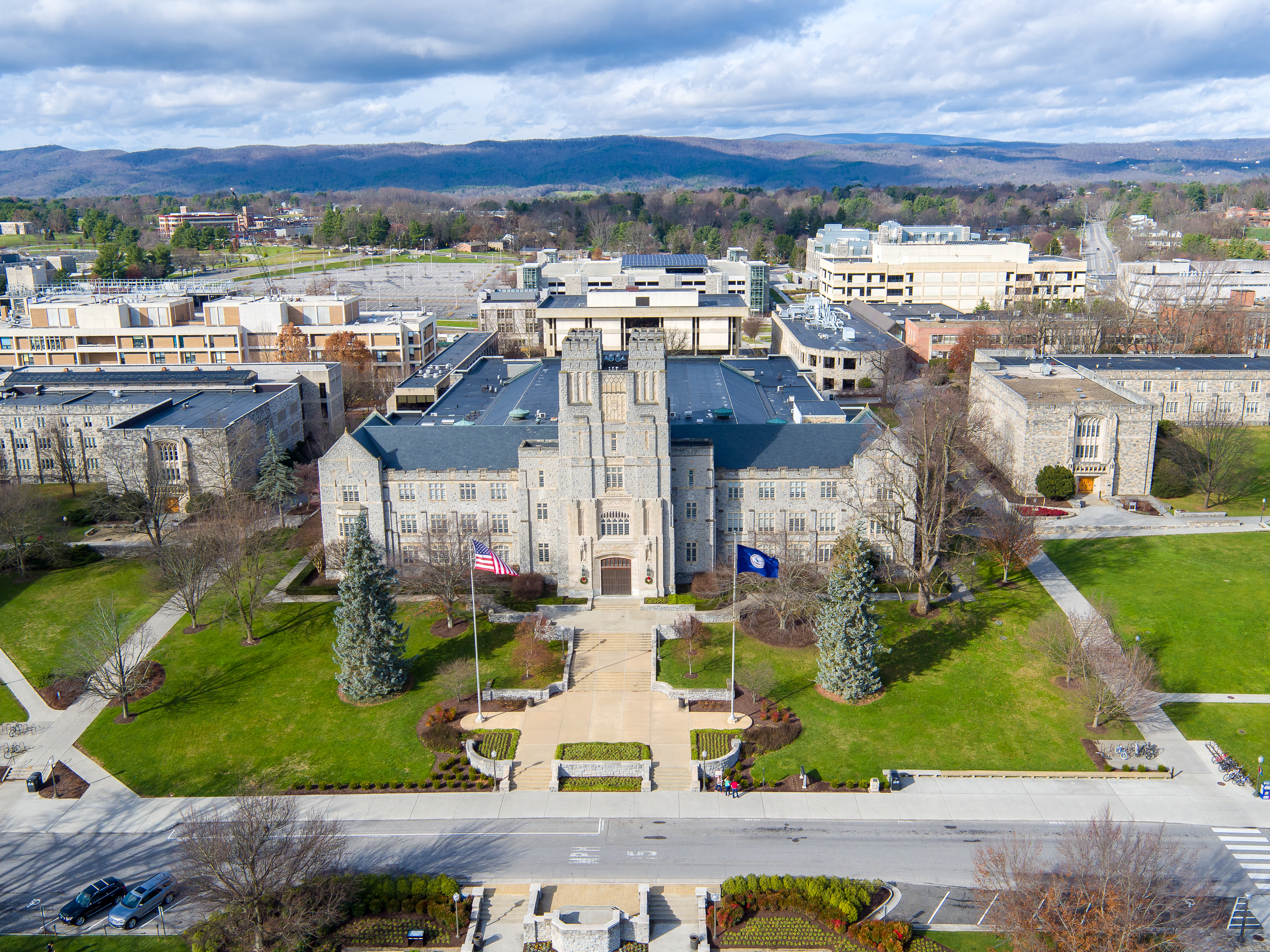 Virginia Tech campus aerial