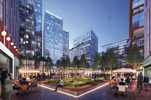 Illustration of Pen Place Public Plaza, National Landing