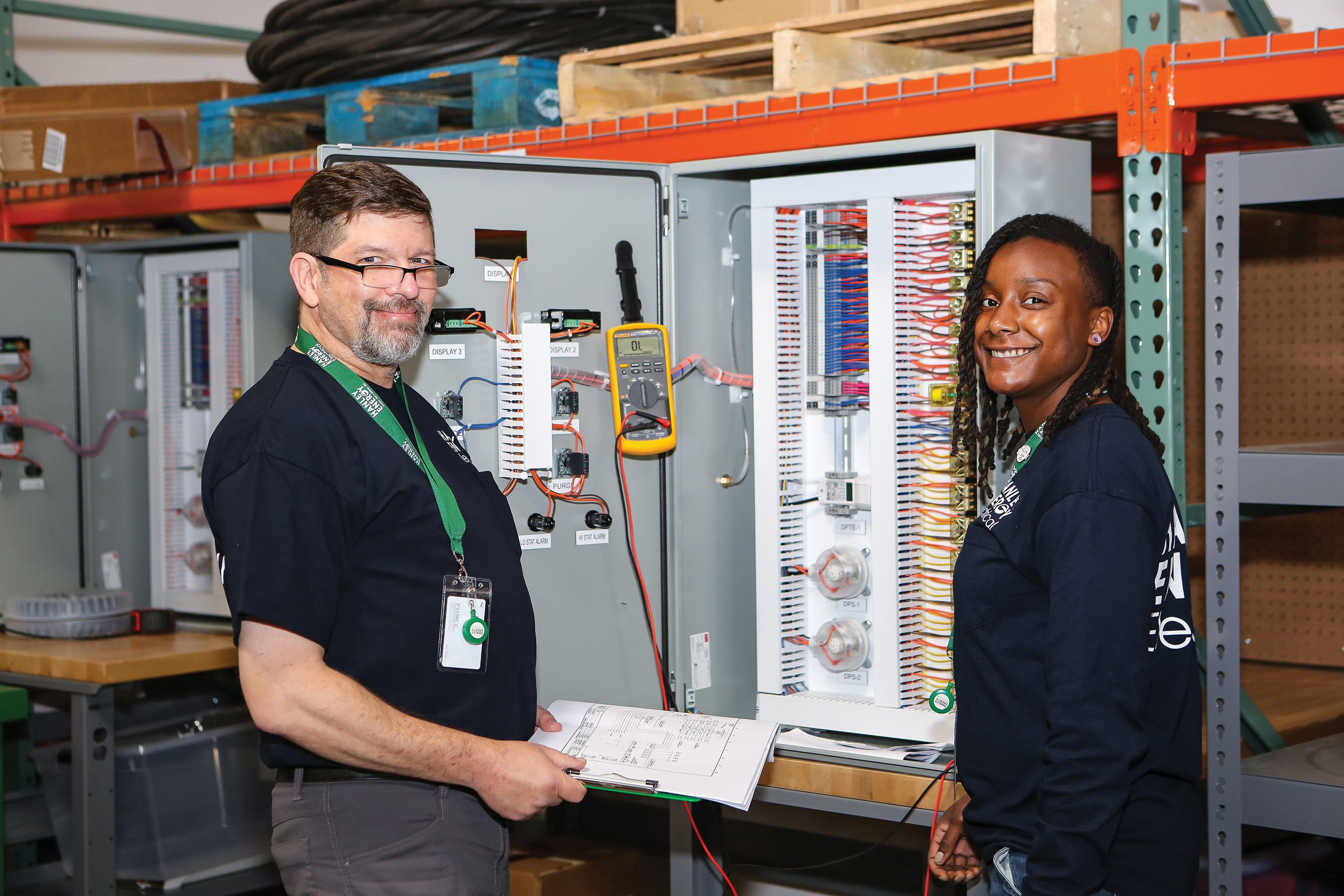 Two employees of Hanley Energy, which is located in Loudoun County in Northern Virginia