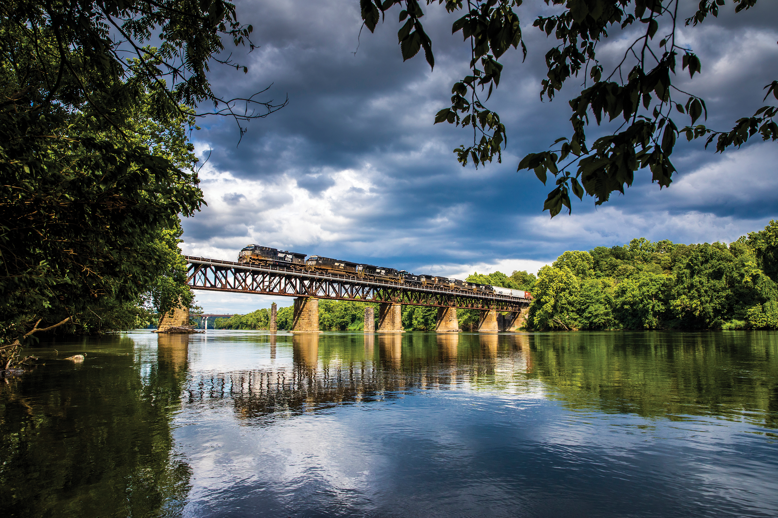 train over water