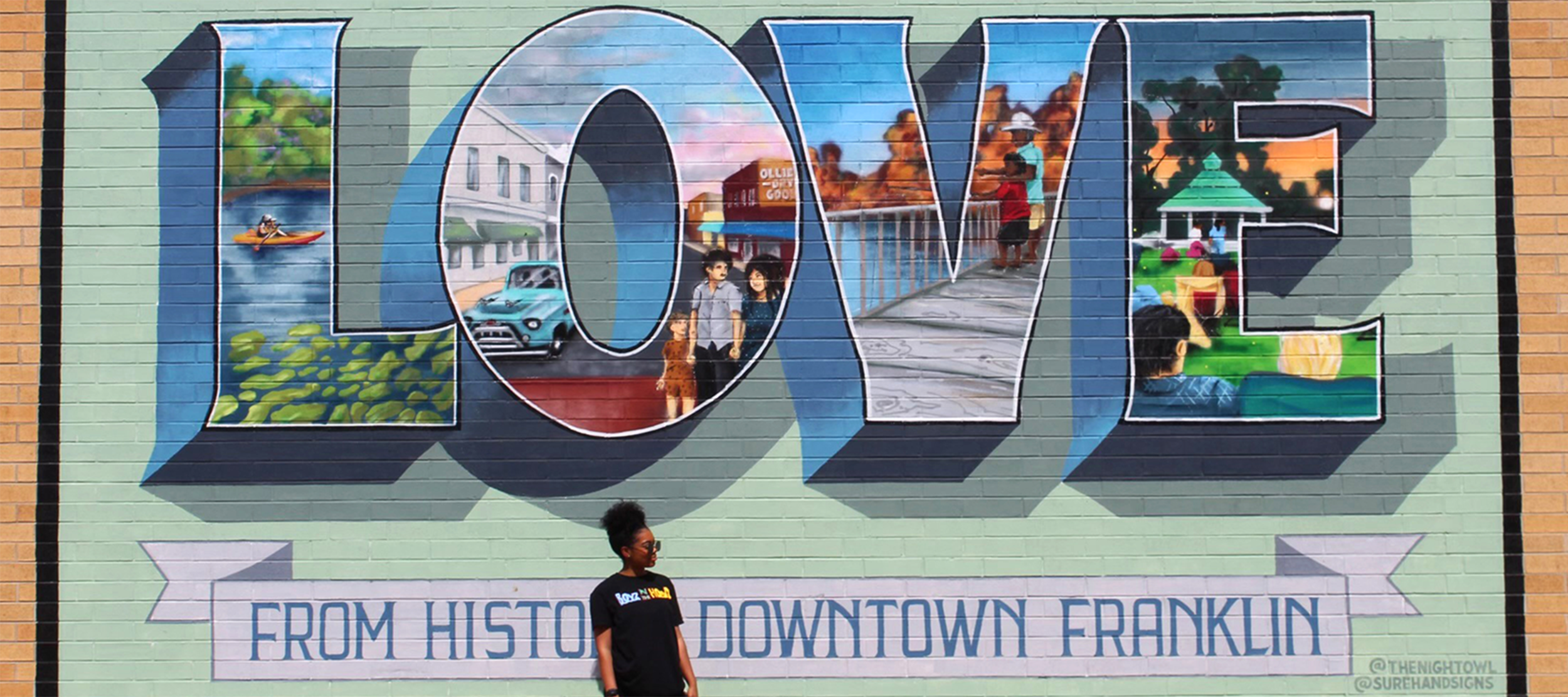 Love Mural from Downtown Franklin