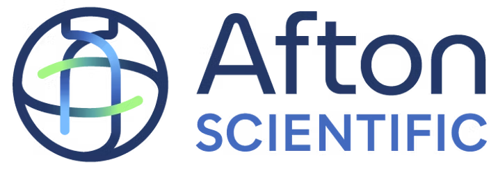 Blue and Green Afton Scientific logo