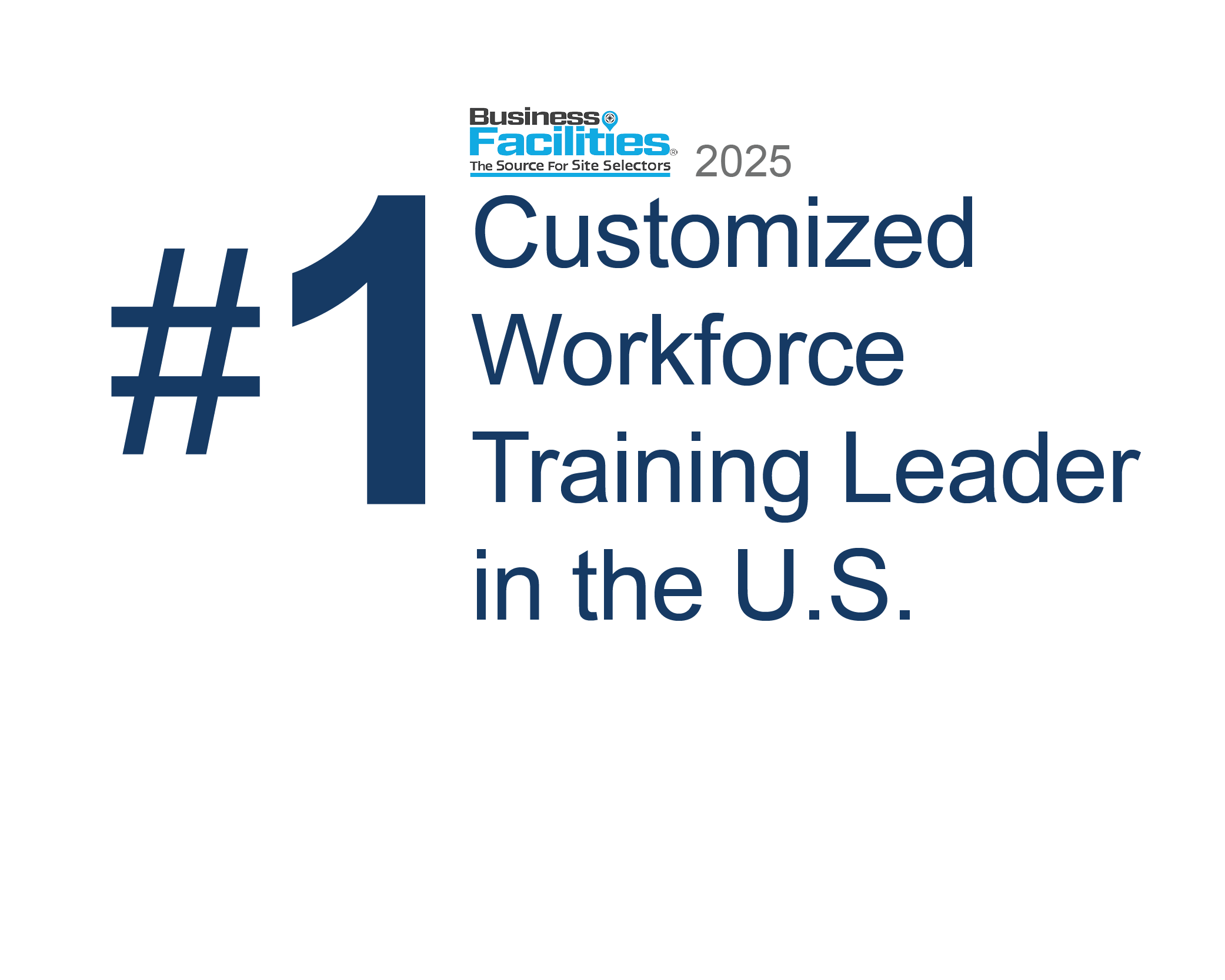 Business Facilities #1 Customized Workforce Training ranking