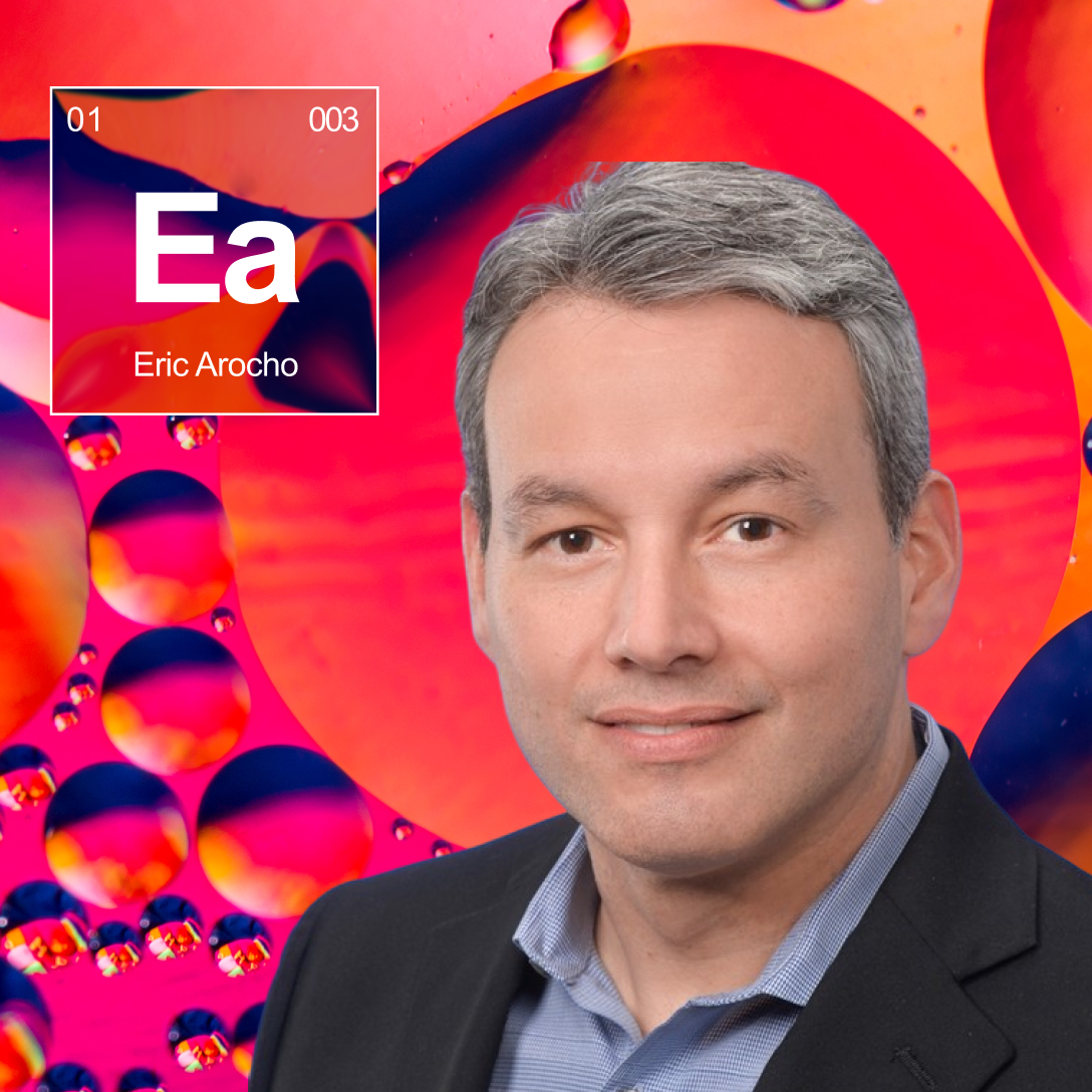 Eric Arocho with module background