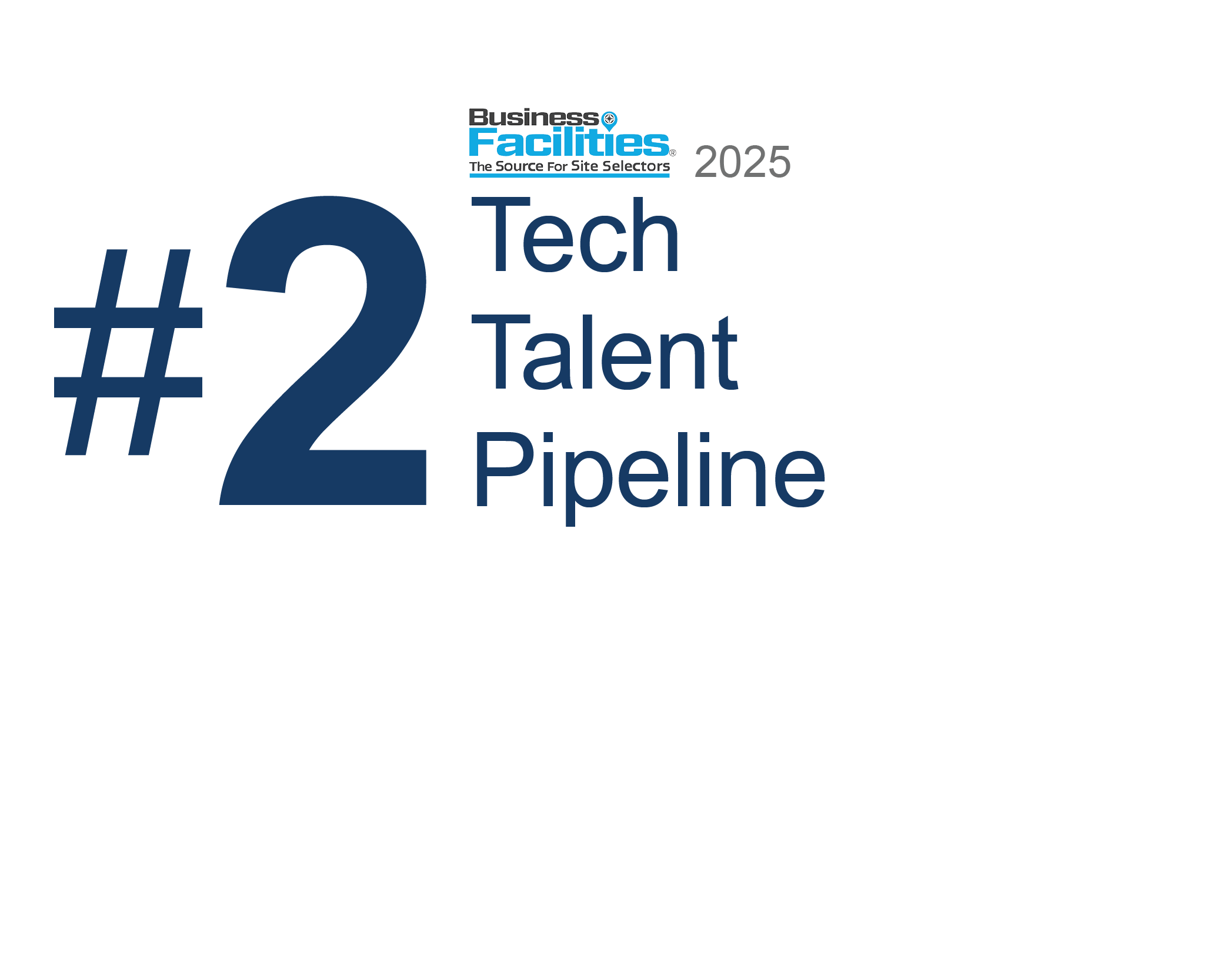 #2 top tech talent pipeline ranking