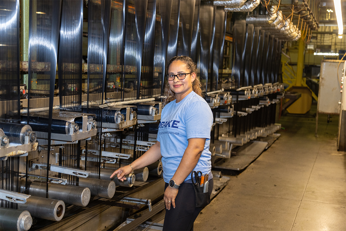 Drake Extrusion in Henry County is one of the leading producers of solution-dyed polypropylene fibers and yarns in the United States