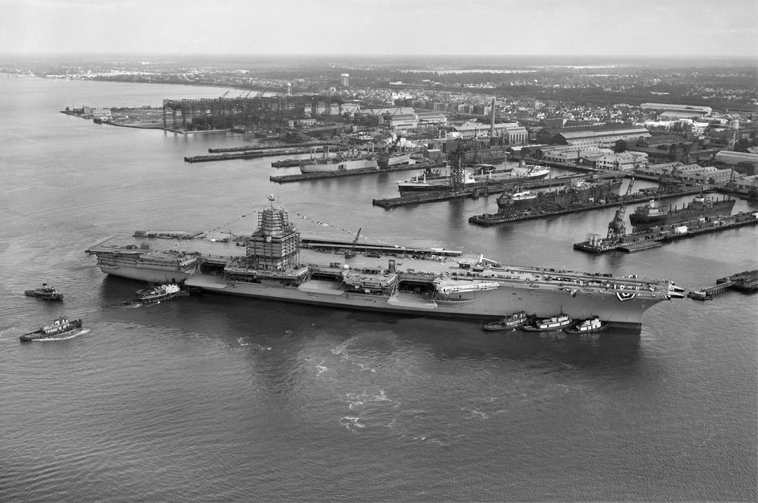 The USS Enterprise, built by Newport News Shipbuilding, was the first nuclear-powered aircraft carrier in the U.S. Navy.