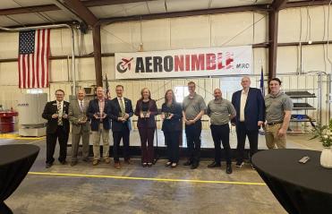 Photo of a group of people at the AeroNimble announcement