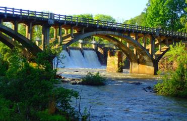 Photo of a bridge over a river
