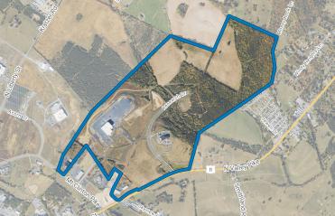 aerial shot of Innovation Village at Rockingham