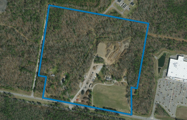 Aerial shot of Urbine Property 