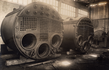 Black and white boiler image