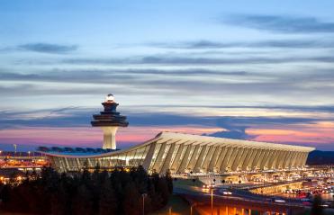 Washington Dulles Airport at Sunset