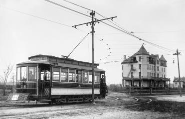 Black and White train 