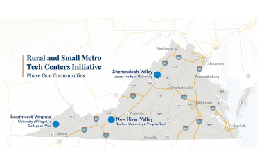 Rural and Small Tech Metros Map