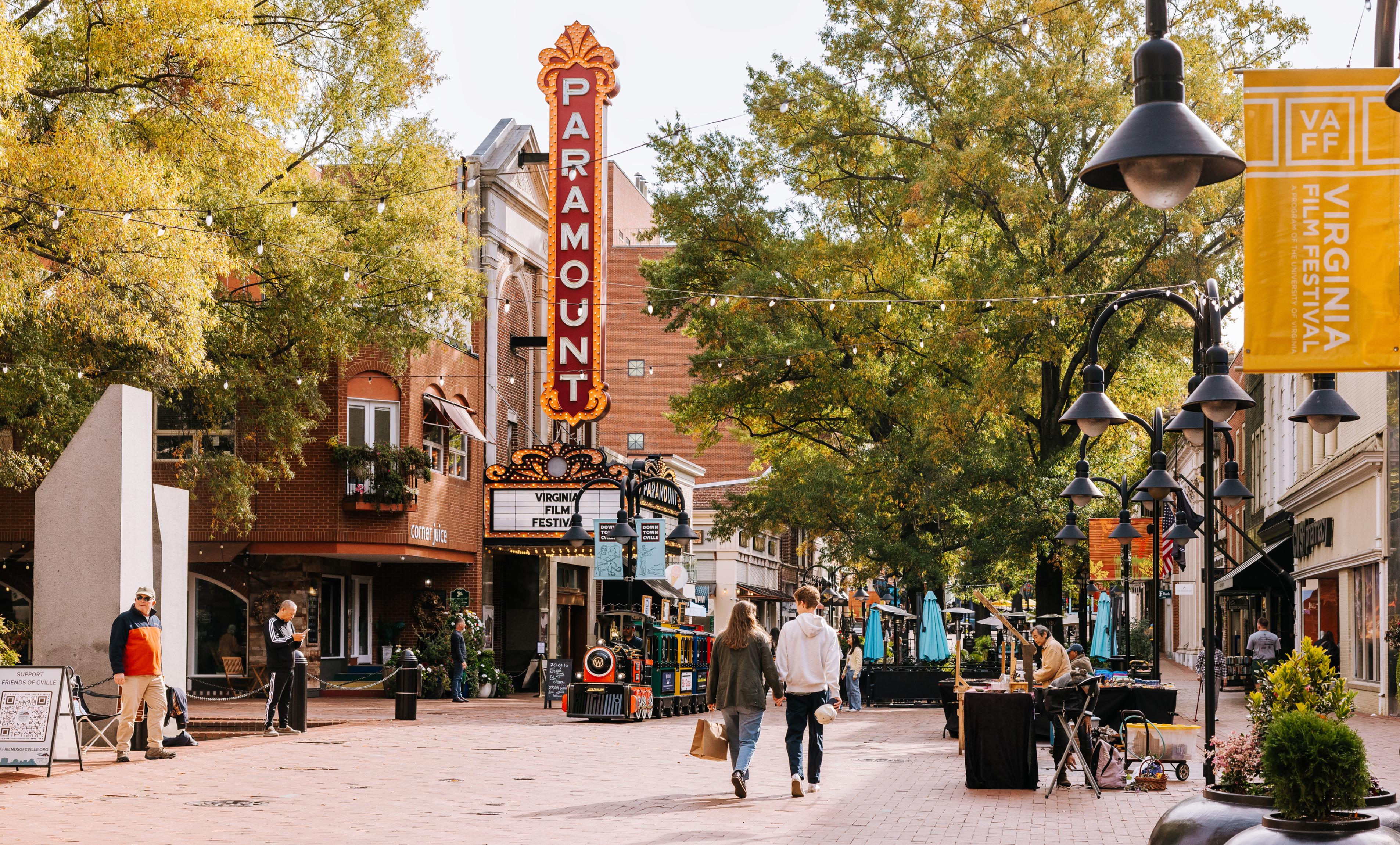 Photo of Charlottesville downtown mall