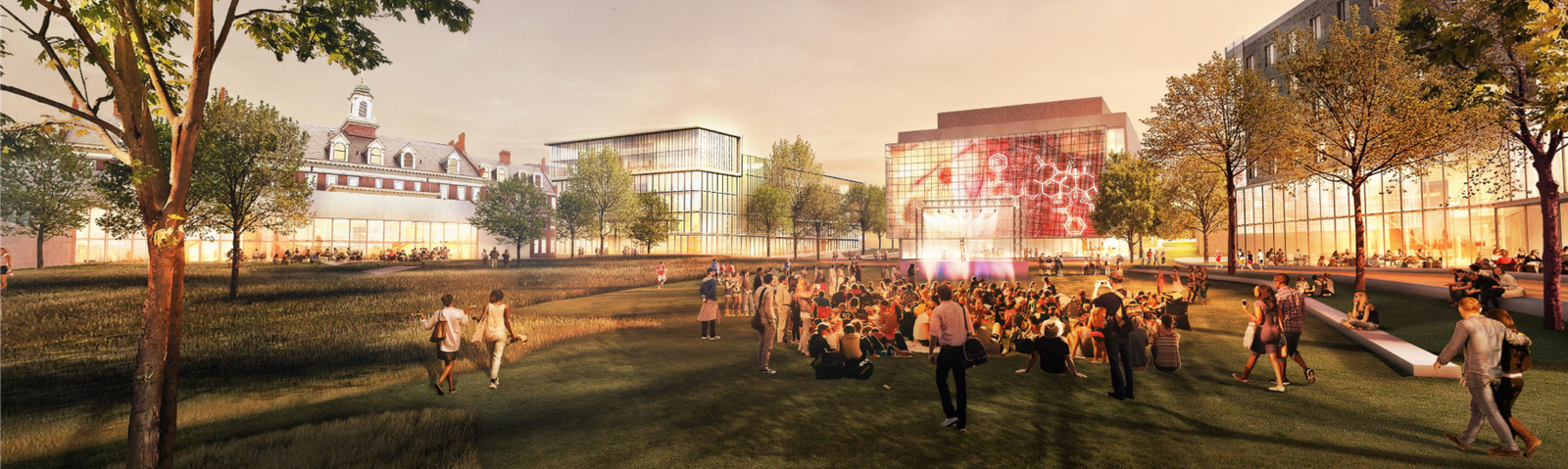 Rendering of Virginia Tech's Innovation Campus, Alexandria