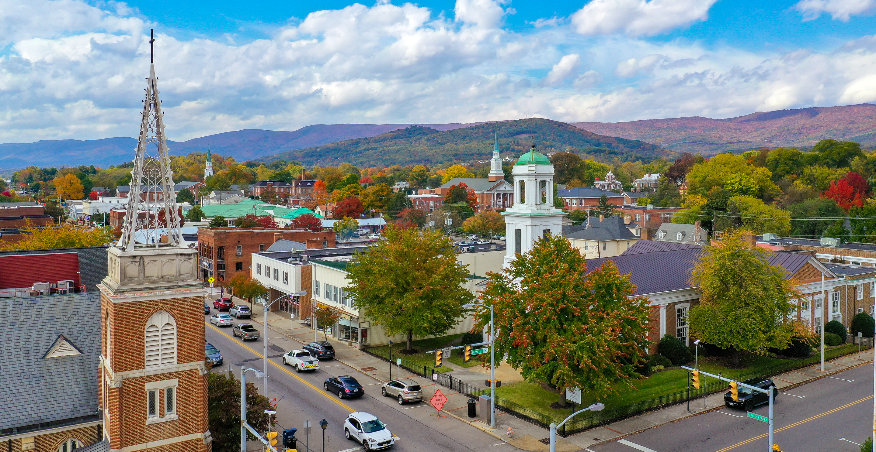 Aerial view of Salem, Virginia