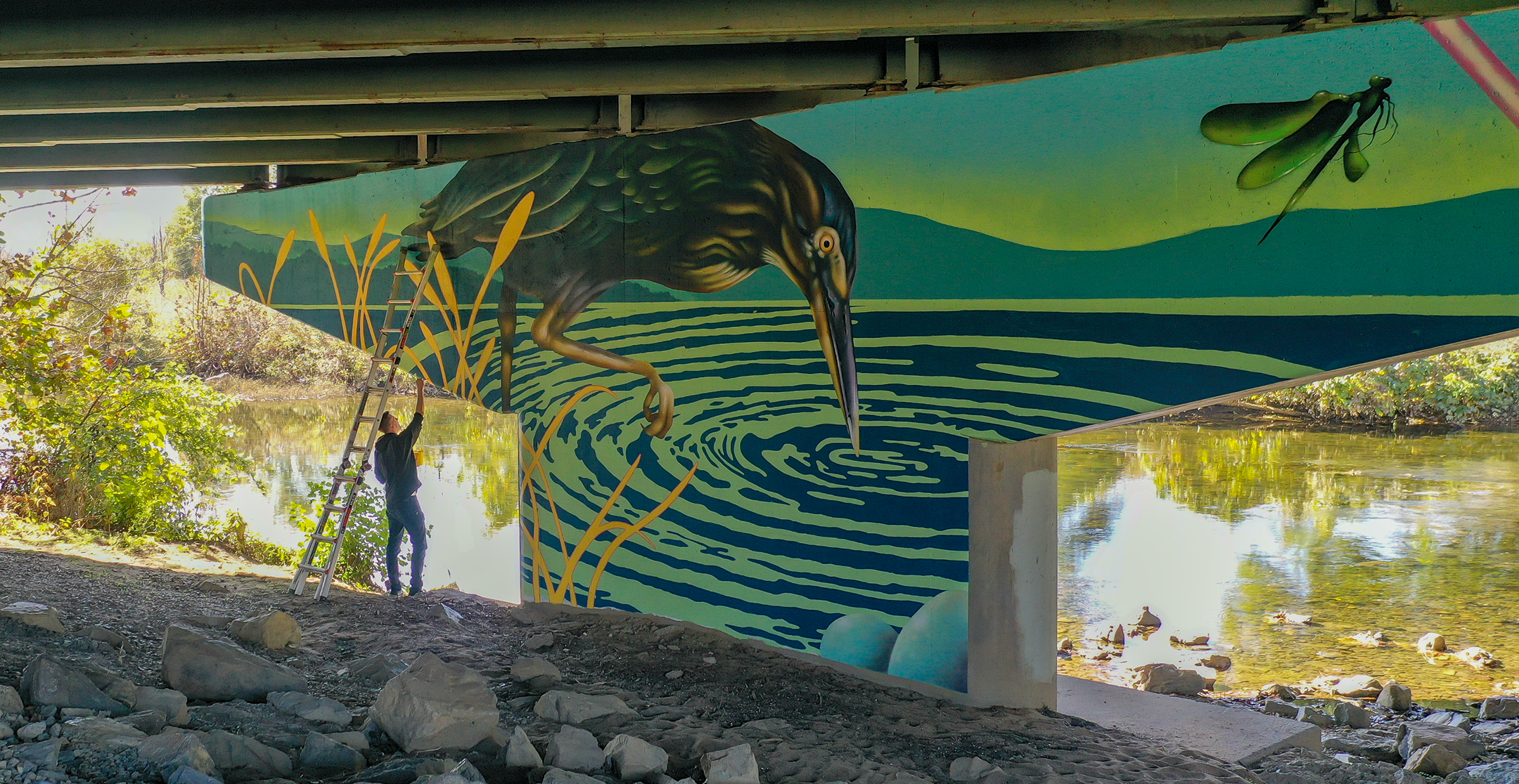 Mural on the Roanoke River Greenway