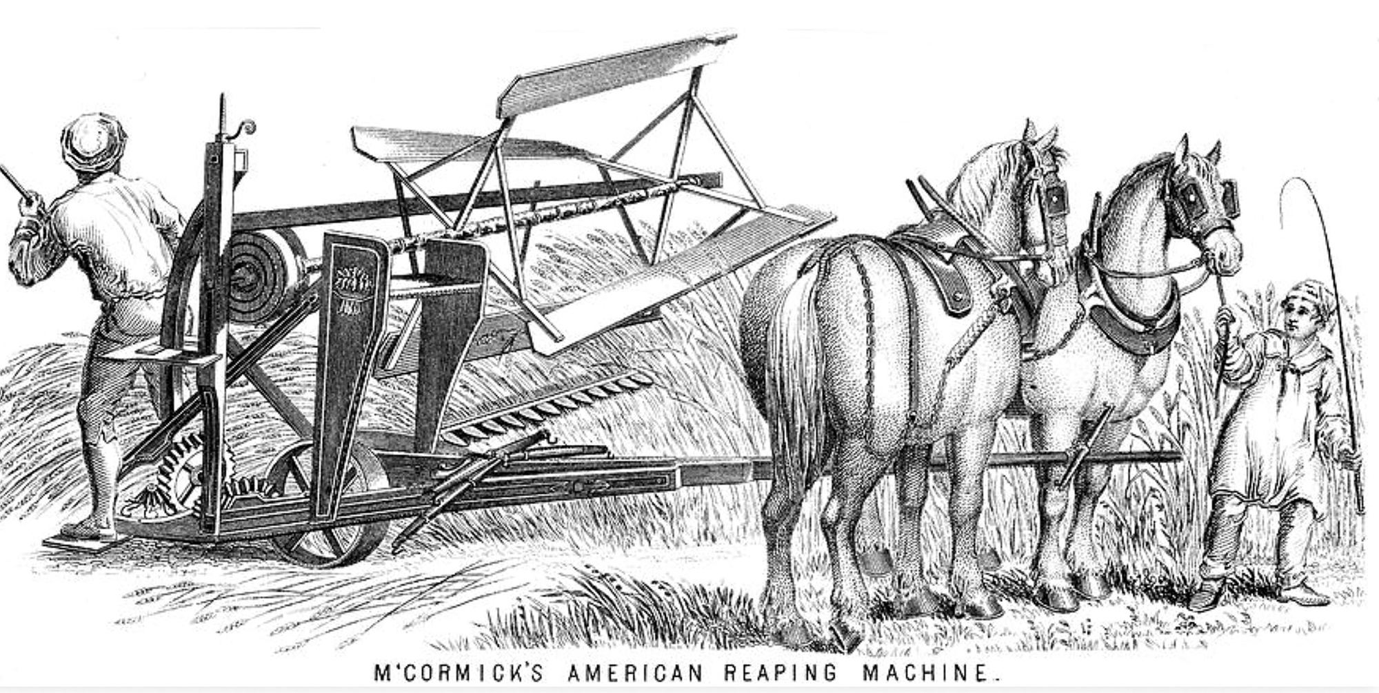 Illustration of Reaping machine 