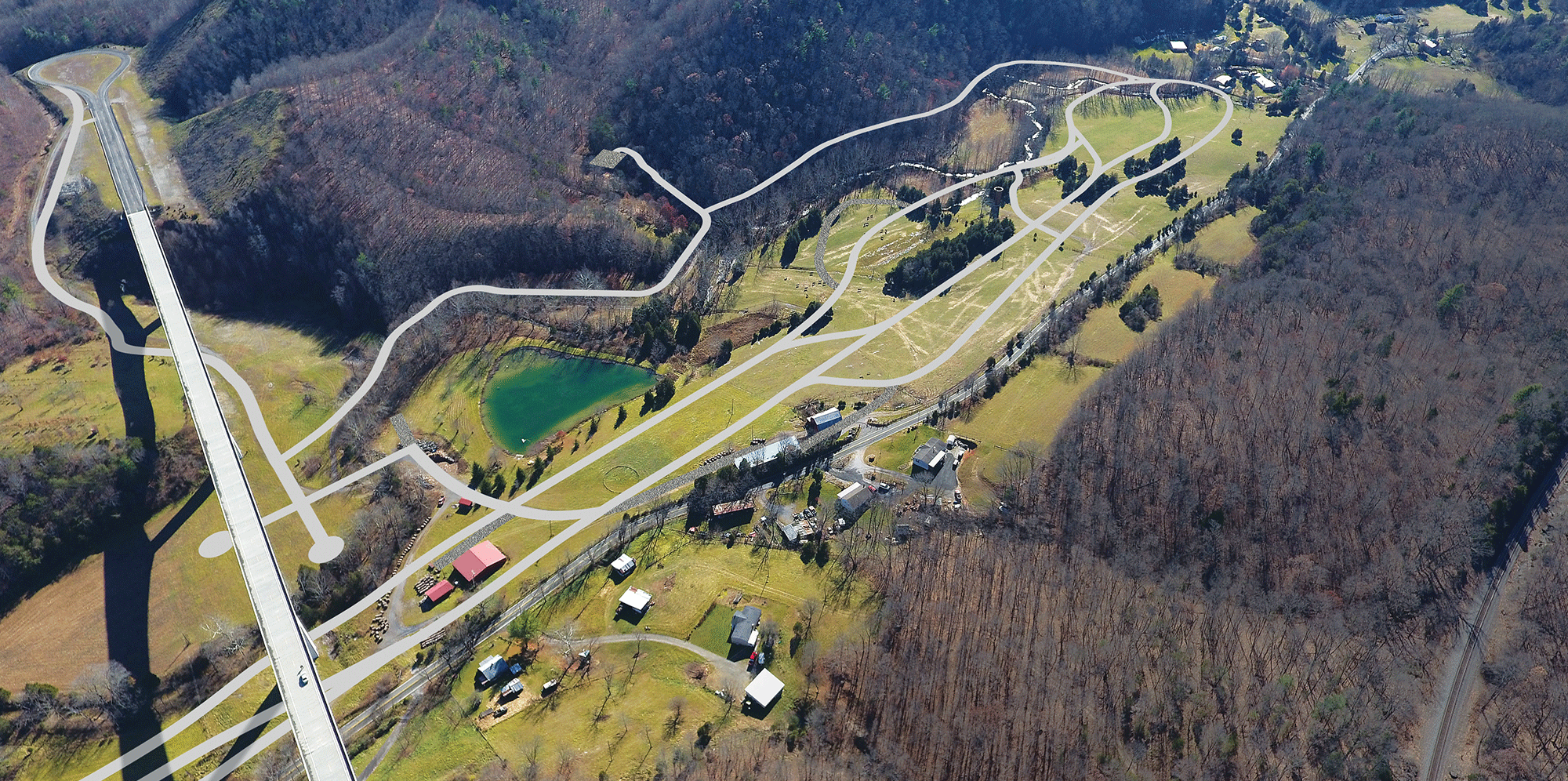 Virginia Smart Roads at VTTI Rendering
