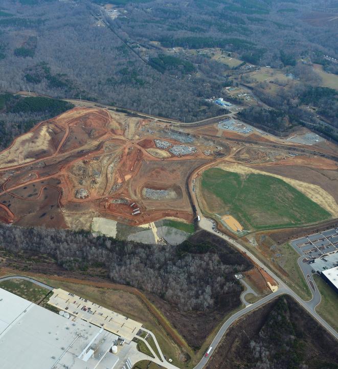 Aerial of Commonwealth Crossing land