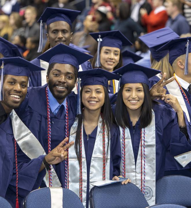 Photo of college graduates