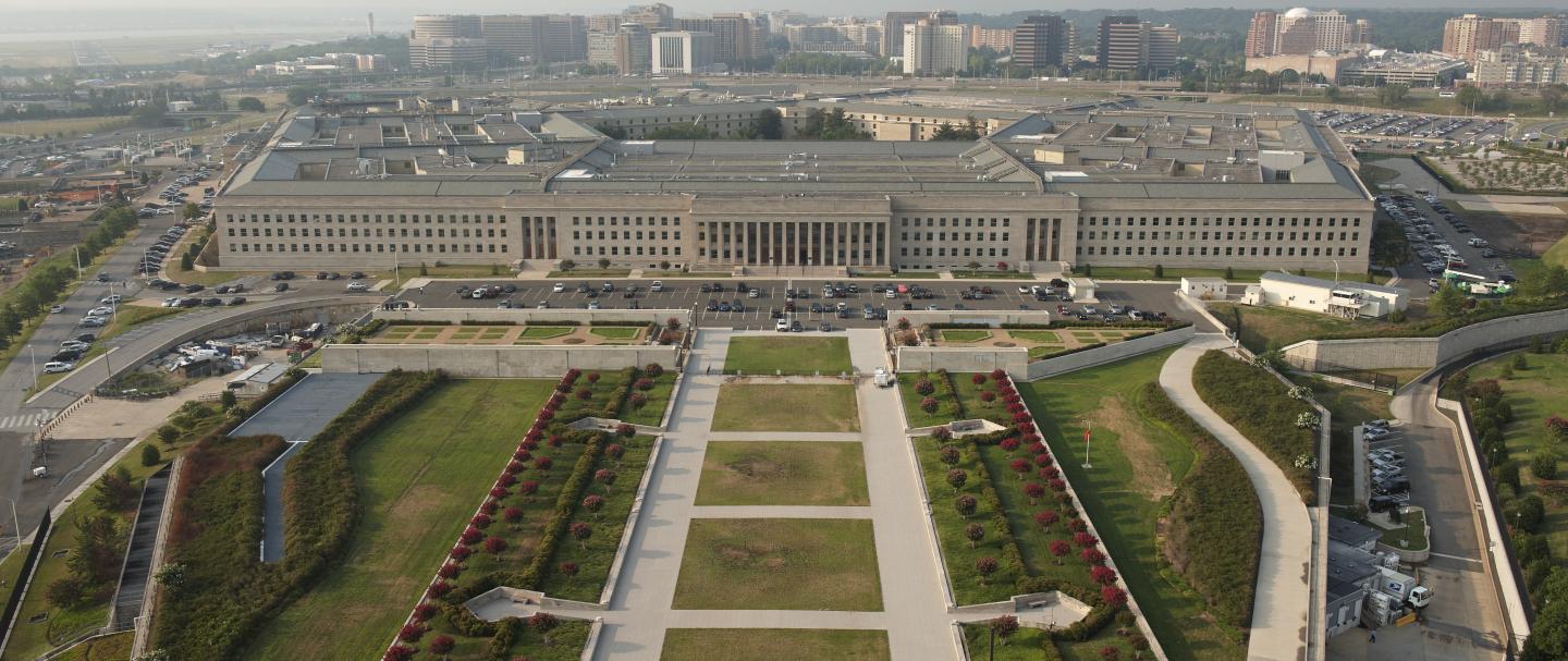Aerial shot of the Pentagon