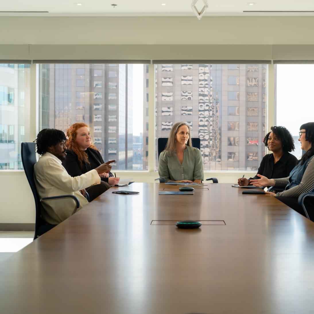 VEDP Staff at conference table 