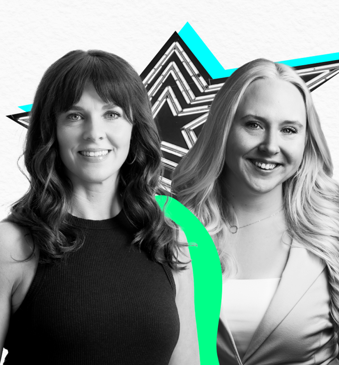 Julia Boas (left) and Michelle Williams