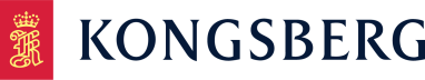 Black and Red Kongsberg logo