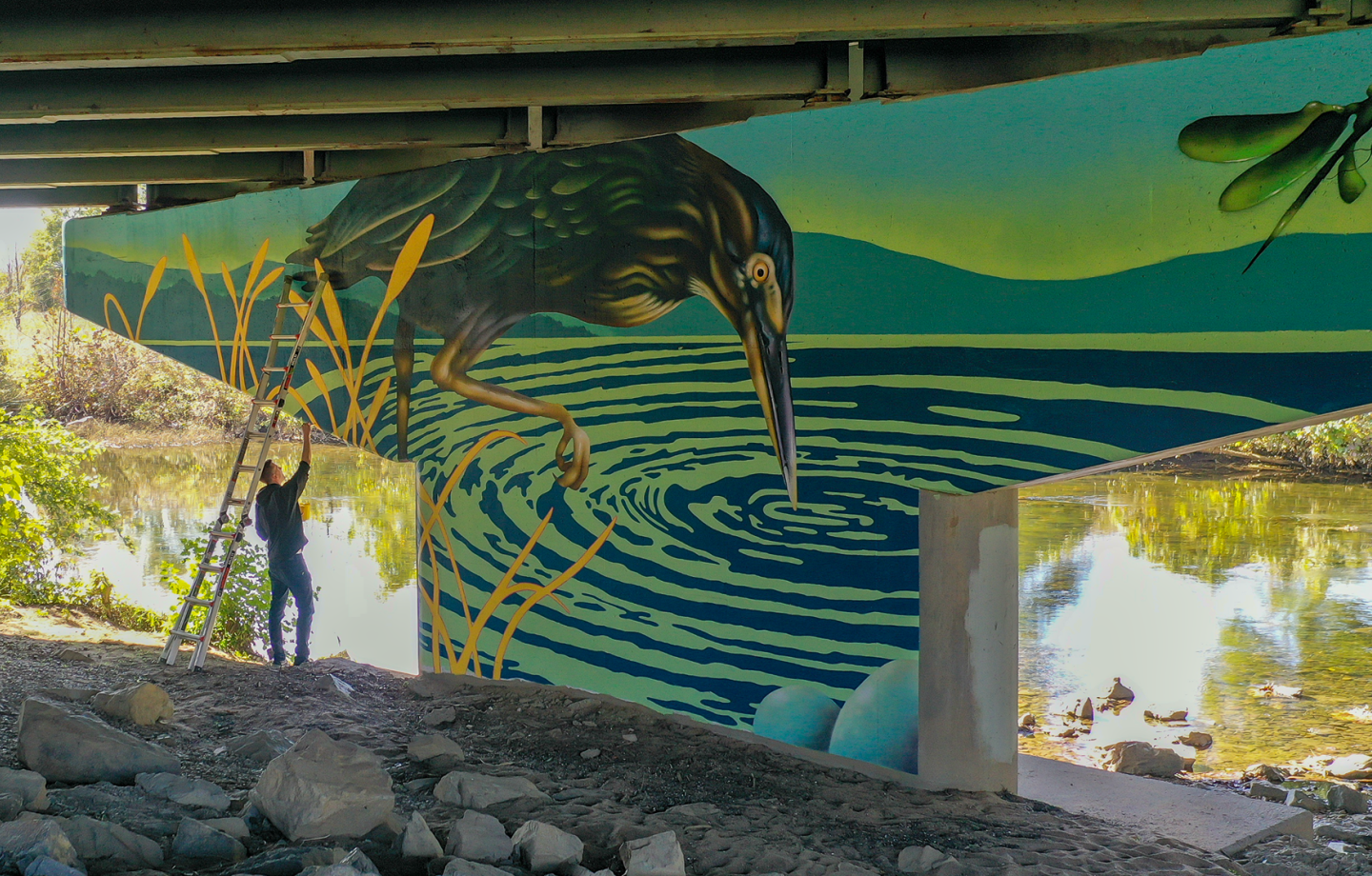 Mural on the Roanoke River Greenway