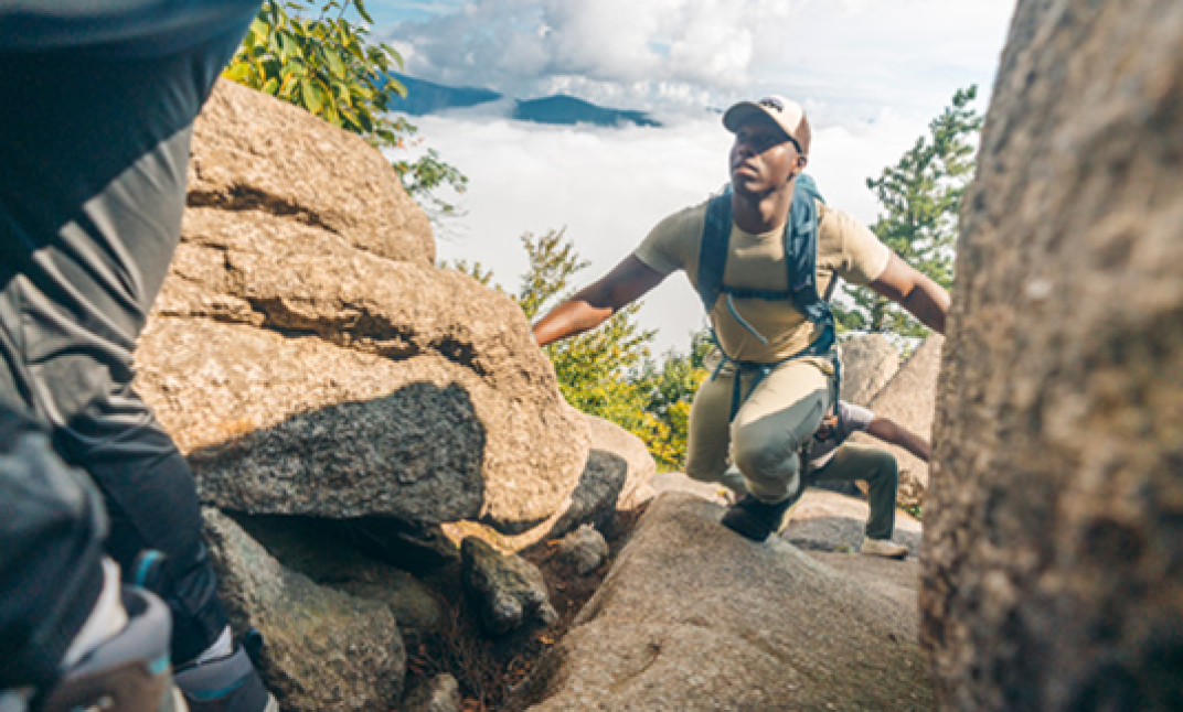 Man hiking