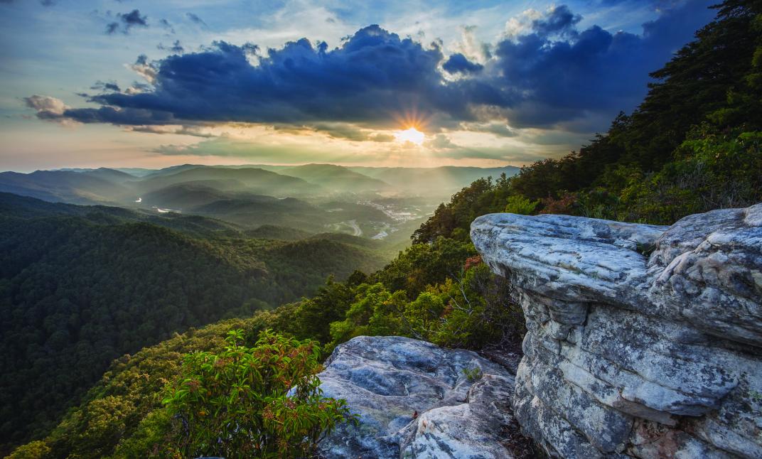 Aerial view of Cumberland Gap park