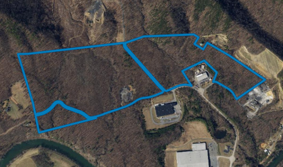 Aerial shot of Alleghany Regional Pad Site