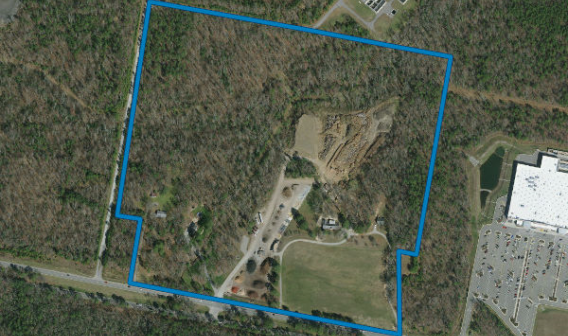 Aerial shot of Urbine Property 