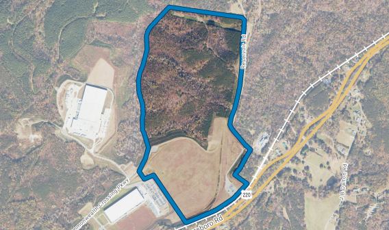 aerial photo of Commonwealth Crossing Tract 2 
