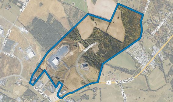 aerial shot of Innovation Village at Rockingham