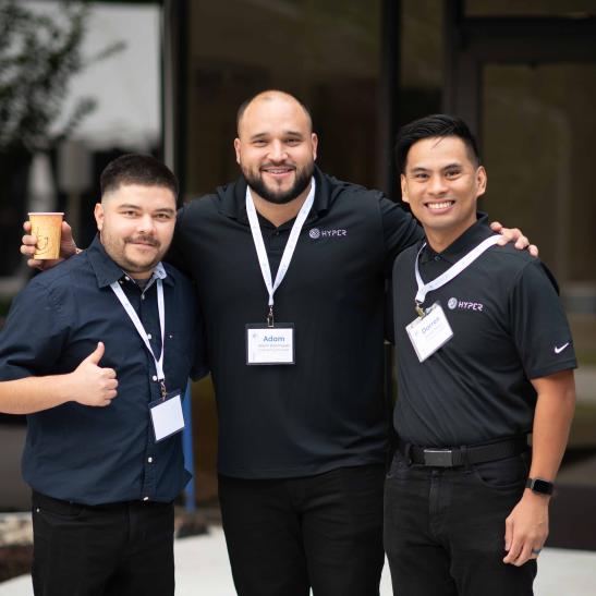Three Hyper Solutions employees