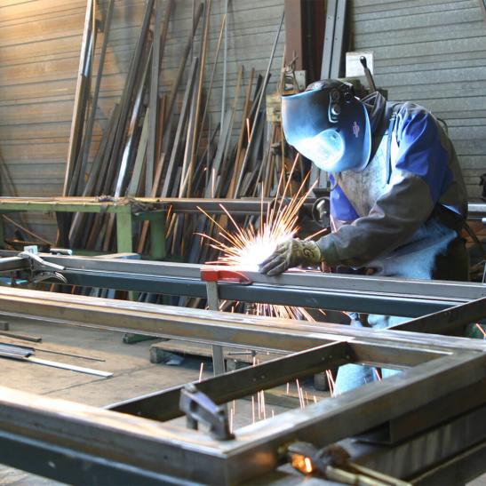 Man welding