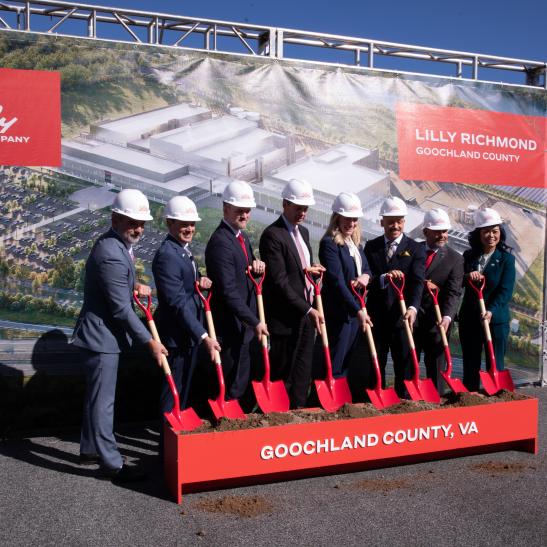 Photo of Eli Lilly groundbreaking