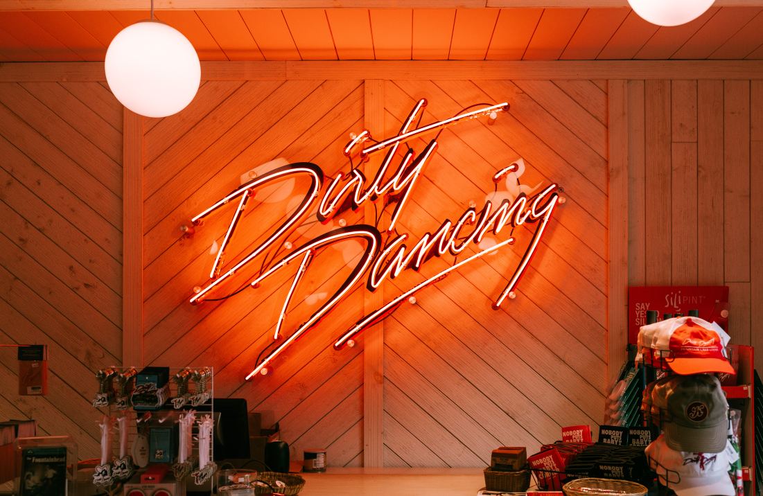 Dirty Dancing sign in Mountain Lake Lodge