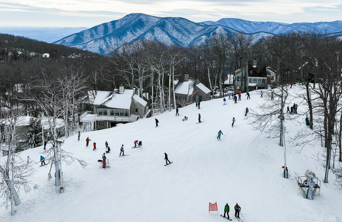 People enjoying Wintergreen Resort