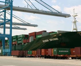 Port of Virginia Evergreen ship