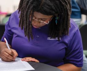 Photo of a Virginia Peninsula Community College student