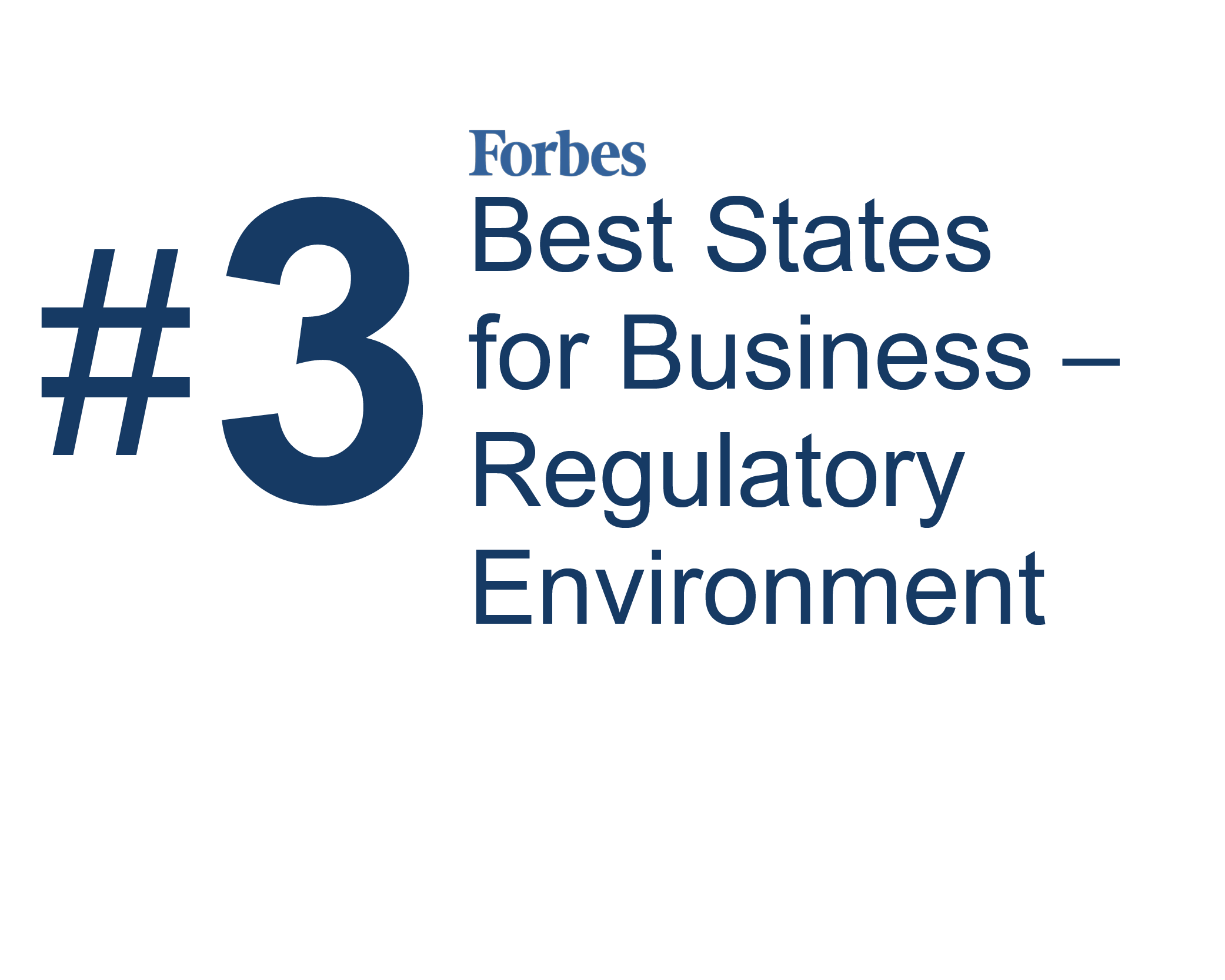 Forbes_#3_Best States for Business - Regulatory Environment